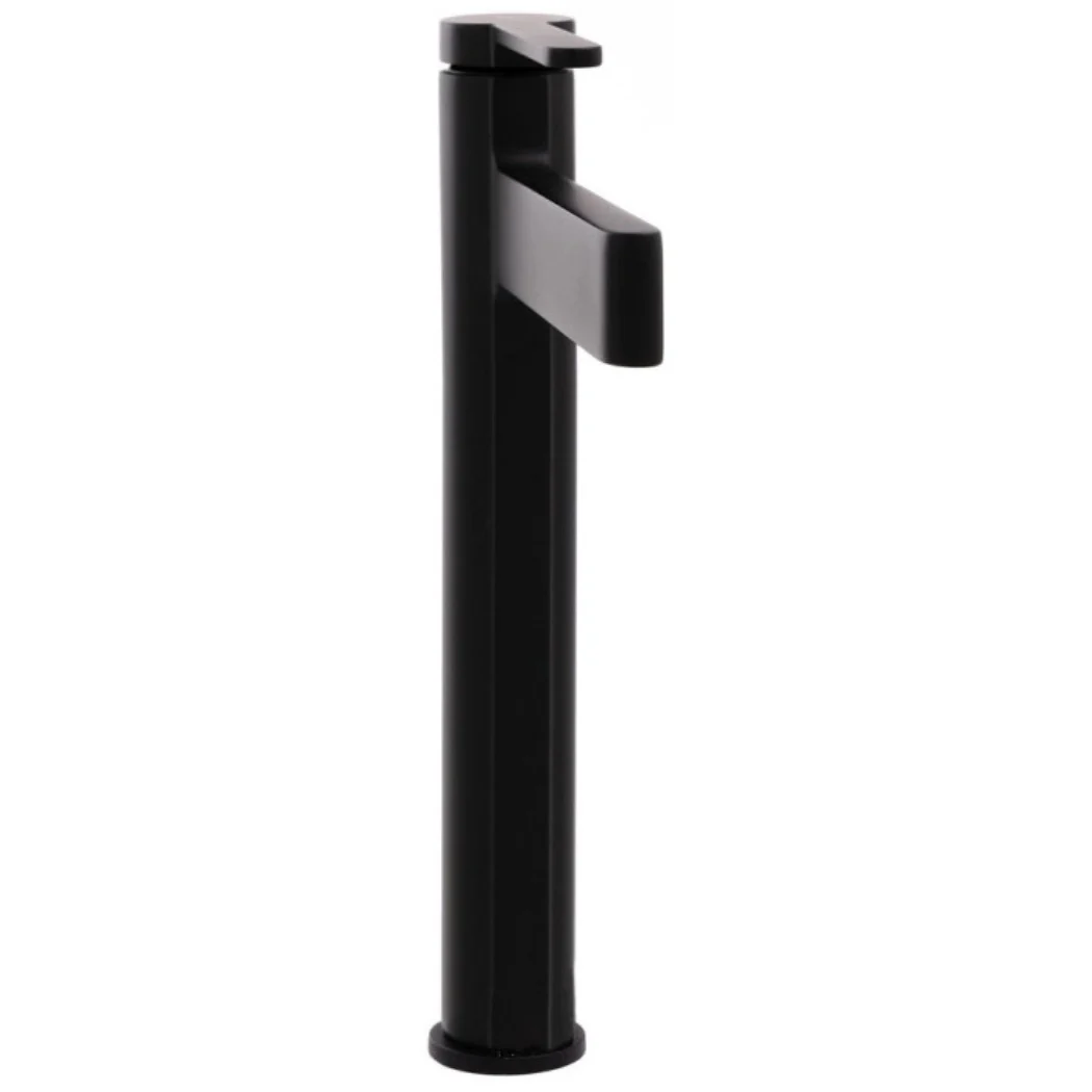 Grifo Para Lavamanos 26Cm Monomando Pluma Lavabo Negro Mate De Alta Calidad - Image 2