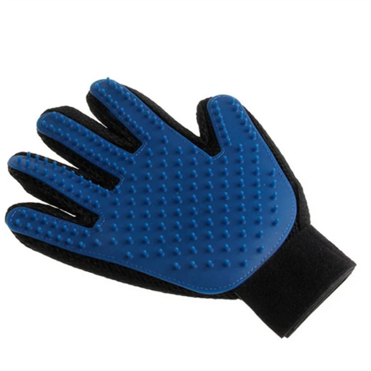 Guante Para Aseo De Mascotas, Ajustable. Color Azul. - Image 2