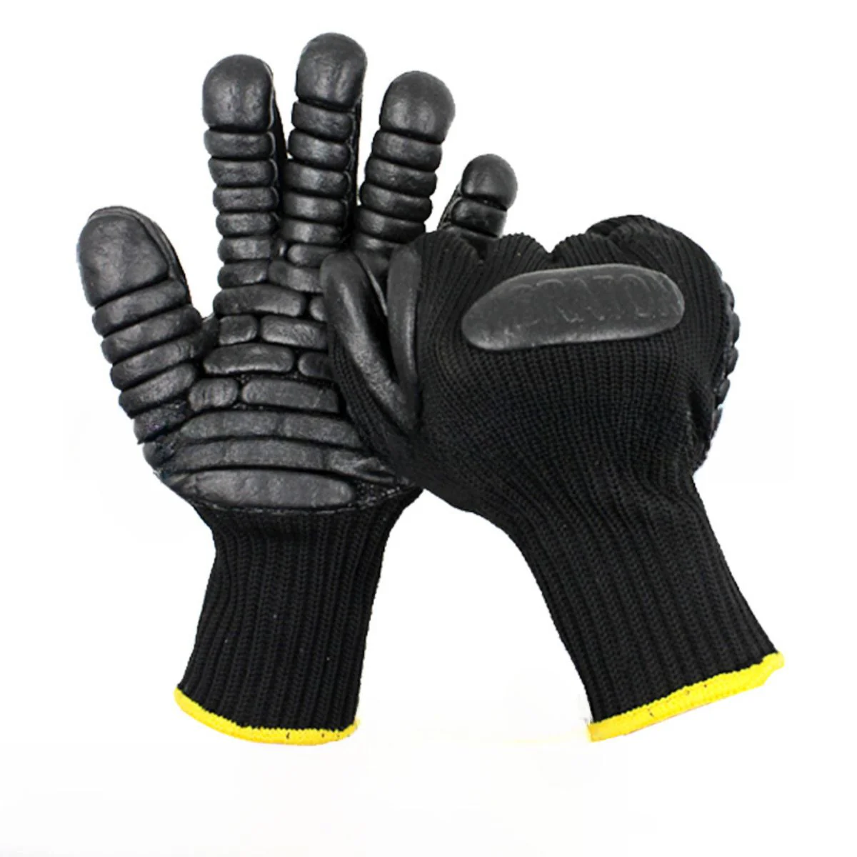 Guantes Antivibración. Guantes A Prueba De Golpes. Talla 9” (XL). Anti Impacto. Con Absorción De Vibraciones. Palma Acolchada. - Image 4