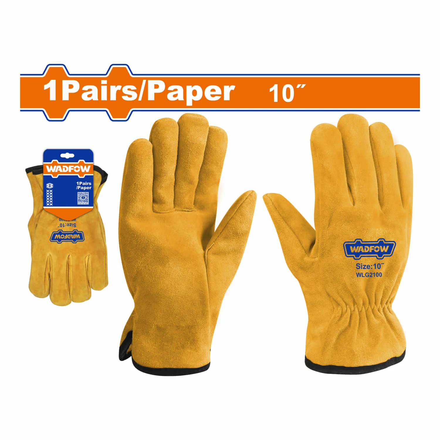 Guantes De Cuero 10” Doble Costura. (1 Par) Guantes De Soldador. - Image 2
