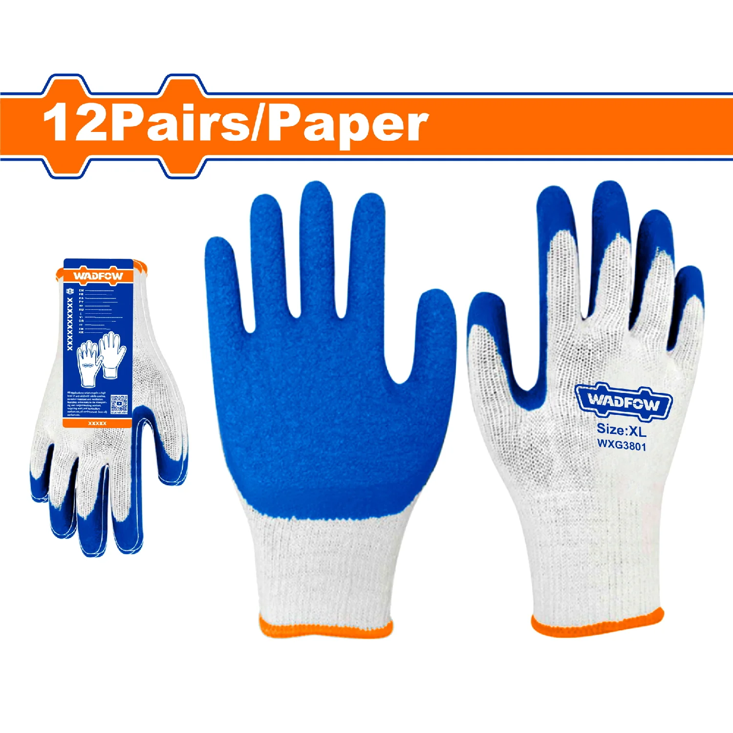 Guantes De Látex XL. Antideslizante Y Antidesgarro. Recubrimiento En La Palma. Set De 12 Pares. - Image 2