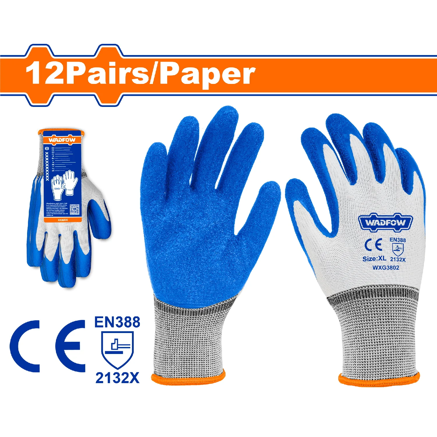 Guantes De Látex XL. Ideal Para Carga Pesada Y Objetos Afilados. Sin Costuras. Set De 12 Pares. - Image 2