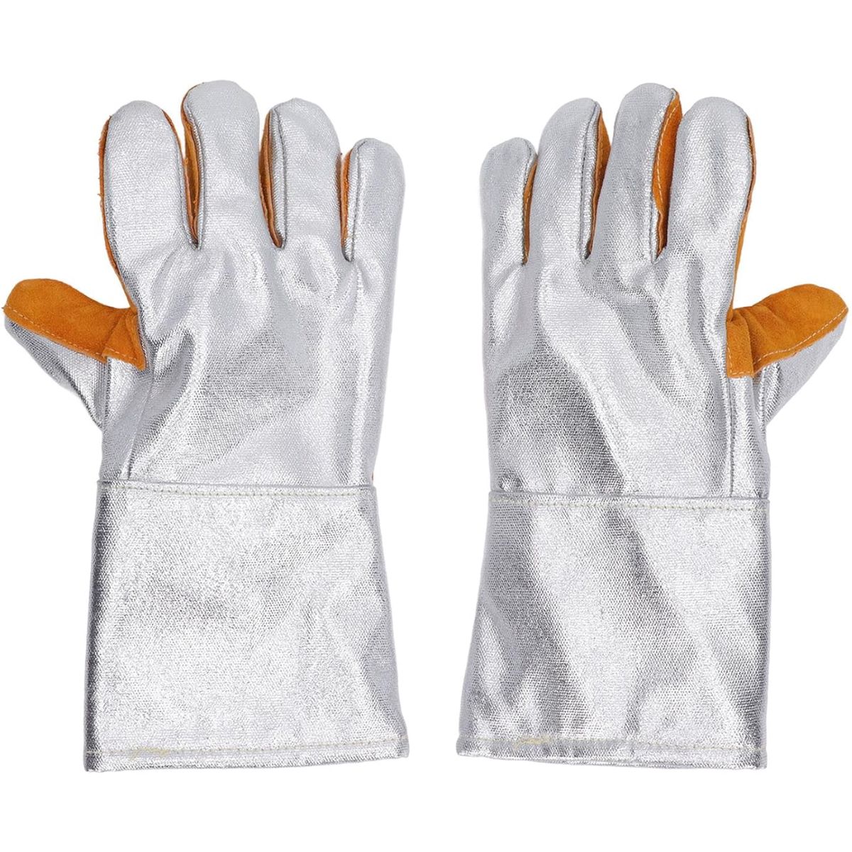 Guantes De Soldadura Resistentes Al Calor Y Fuego. (PAR) Cuero De Doble Capa Y Aislamiento Térmico Hasta 300°C". Guantes De Protección Para Soldar. - Image 4