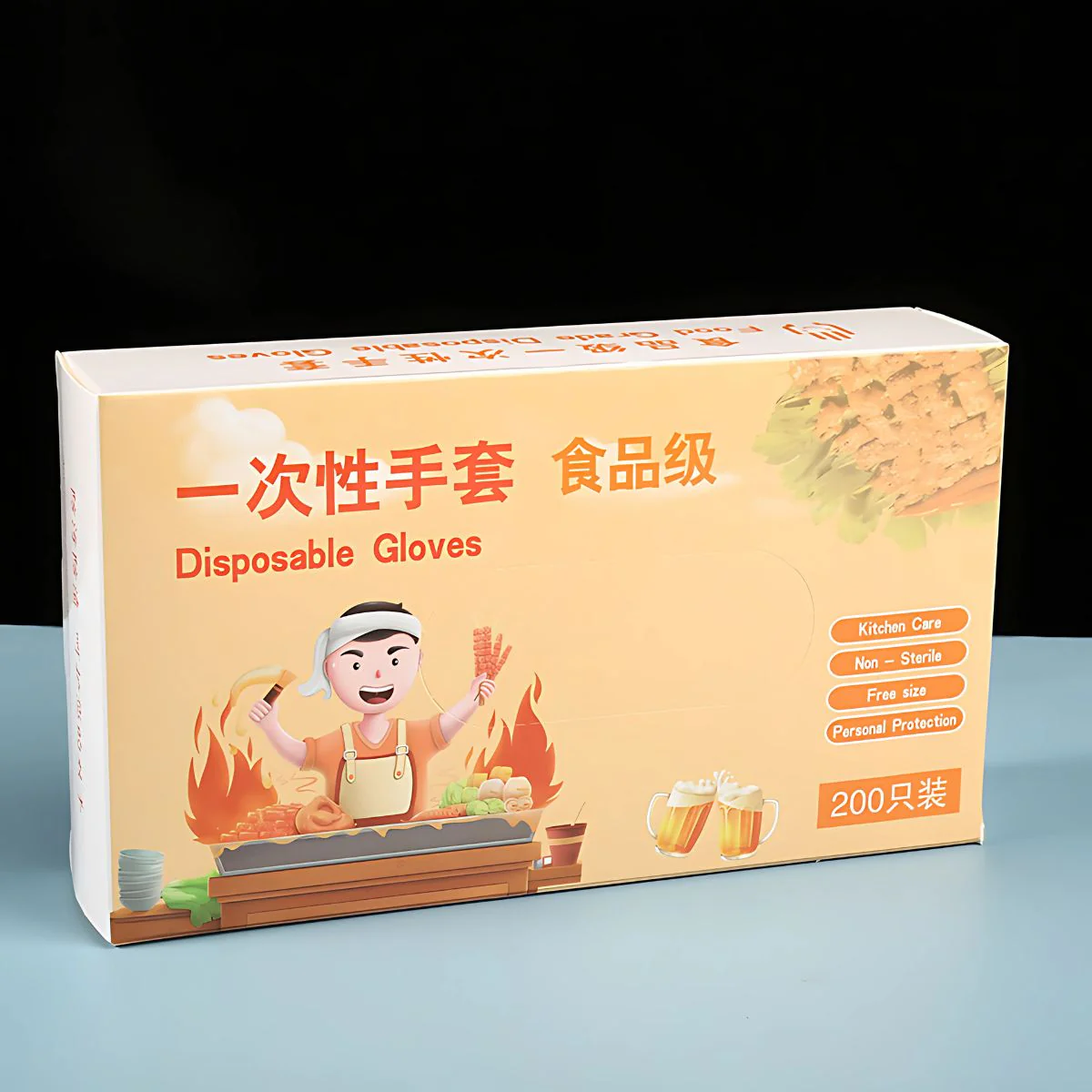 Guantes Desechables Transparentes. (Caja De 200 Piezas). Talla Única, Resistentes Y Seguros Para Cocina, Limpieza Y Uso General. - Image 4