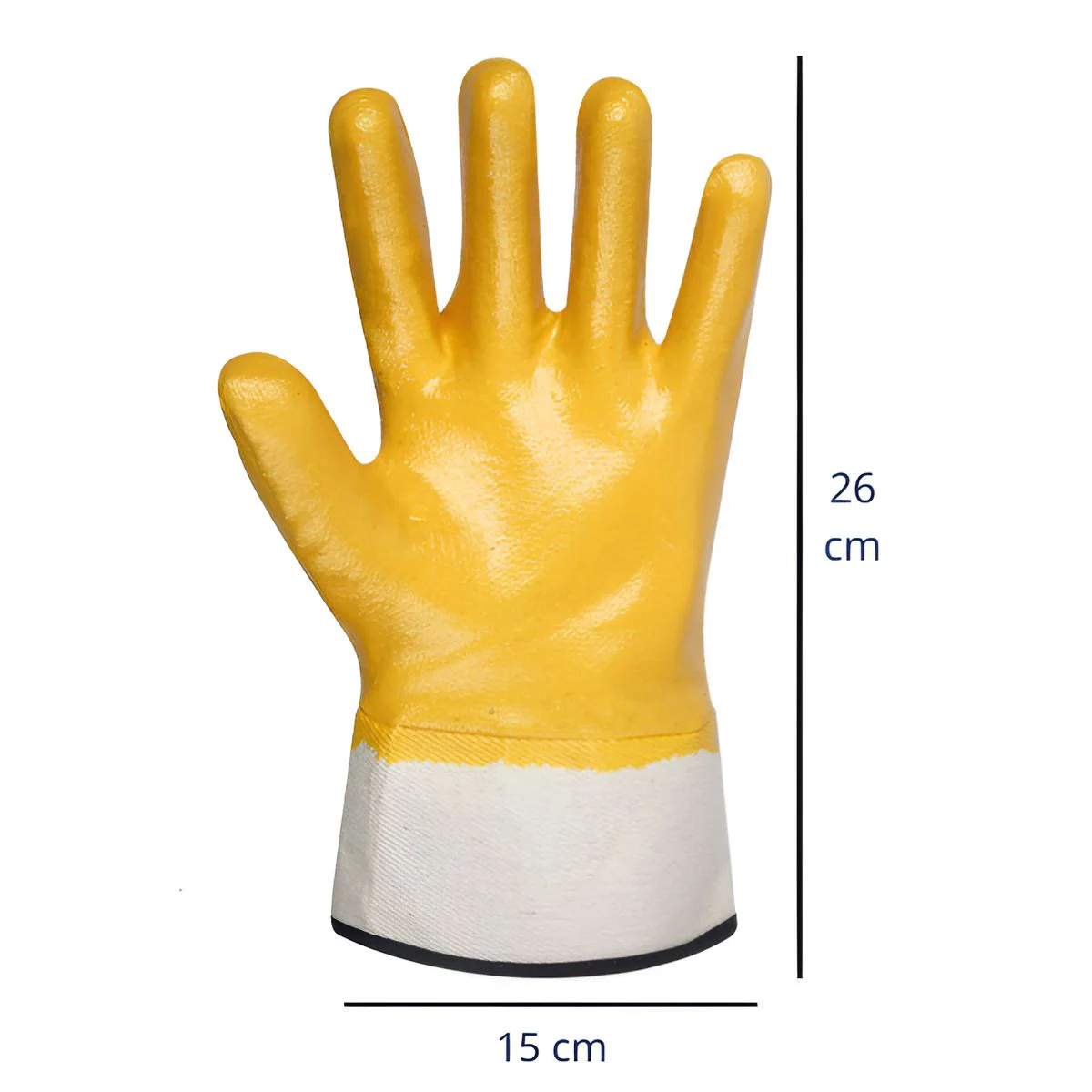 Guantes Para Vidrio De Protección. Resistentes Al Aceite Y Perforaciones. (PAR) Guantes De Lona Con Recubrimiento De Goma. - Image 6