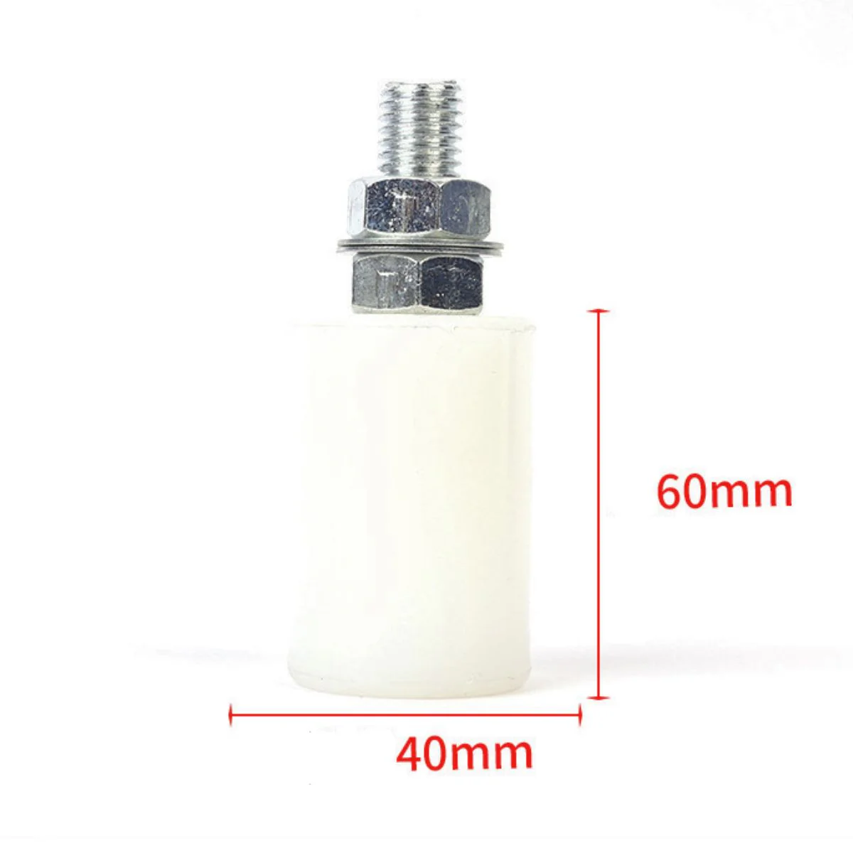 Guía De Portón. Tope Guía Superior De Nylon Para Portón Corredizo 60X40 Mm Para Portones