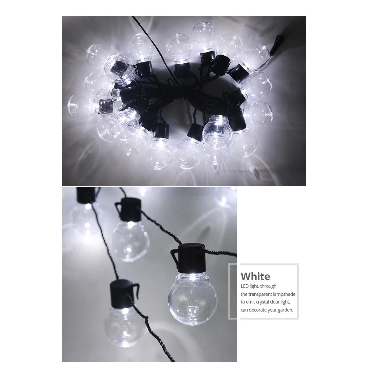 Guirnalda De Luz Decorativa, 5 Mts 20 Bombillos - Image 9