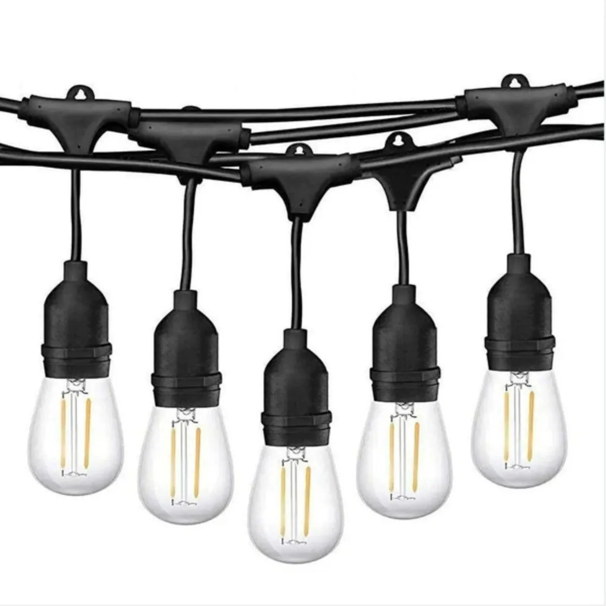 Guirnalda Tira LED (15 Metros). Luces 15 Bombillos Luz Cálida Para Exteriores IP65, Estilo Vintage Edison 110V. - Image 2