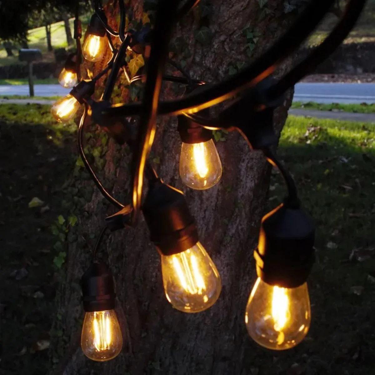 Guirnalda Tira LED (15 Metros). Luces 15 Bombillos Luz Cálida Para Exteriores IP65, Estilo Vintage Edison 110V. - Image 3