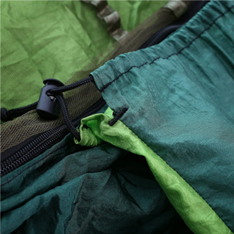 Hamaca Camping Con Mosquitero Integrado 260X140cm. Hamaca Colgante Portátil De Nylon 210T Con Bolsa, Cuerdas Y Mosquetones. - Image 4