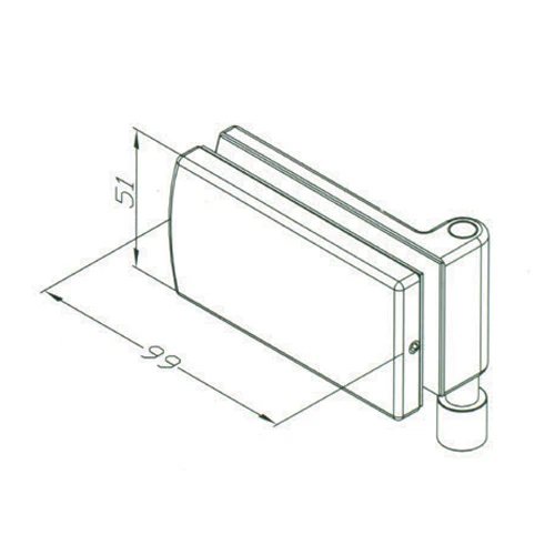Herraje Guia Sistema Plegable. Satinada Para Vidrios 10-12 Mm - Image 2