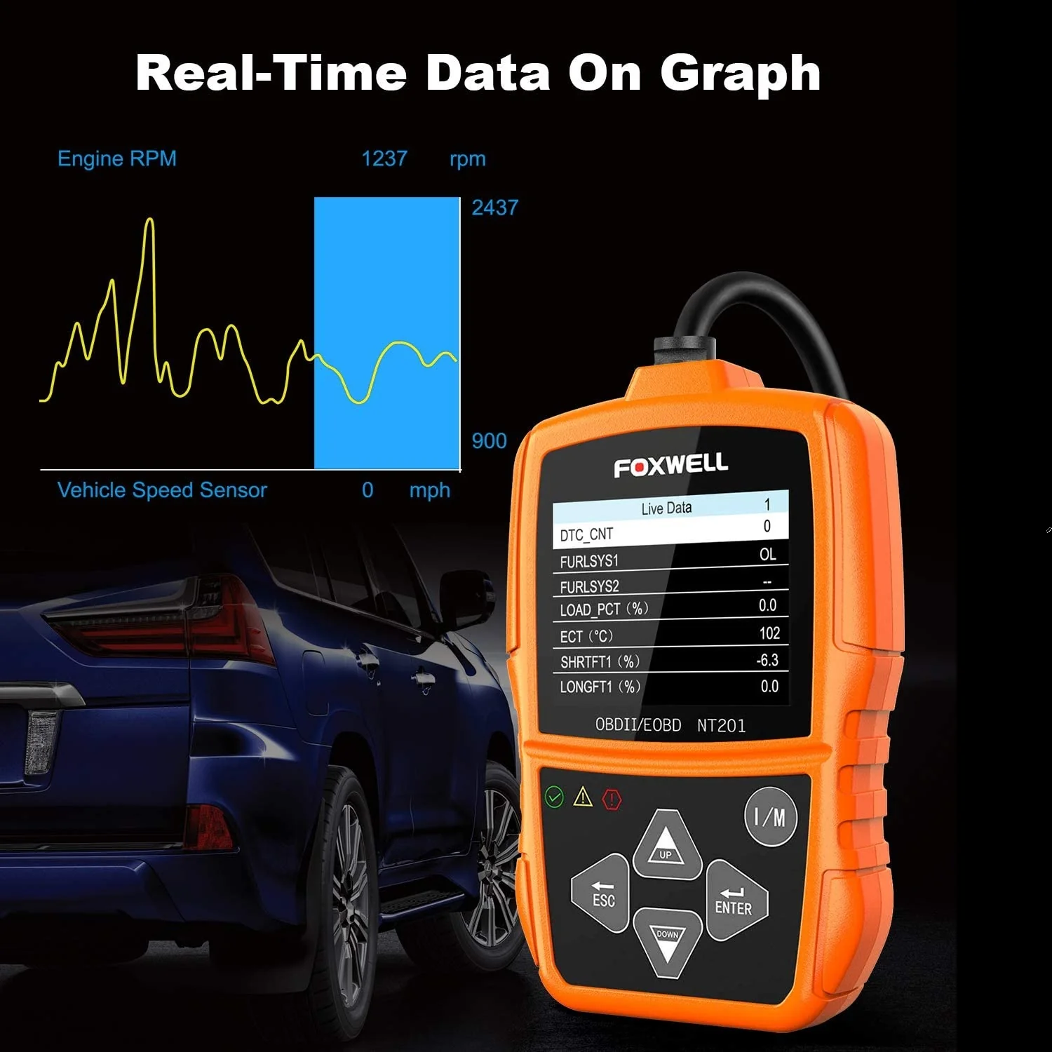 Herramienta De Exploracion De Diagnostico OBD II, Escaner Detector De Fallas Para Auto. - Image 3