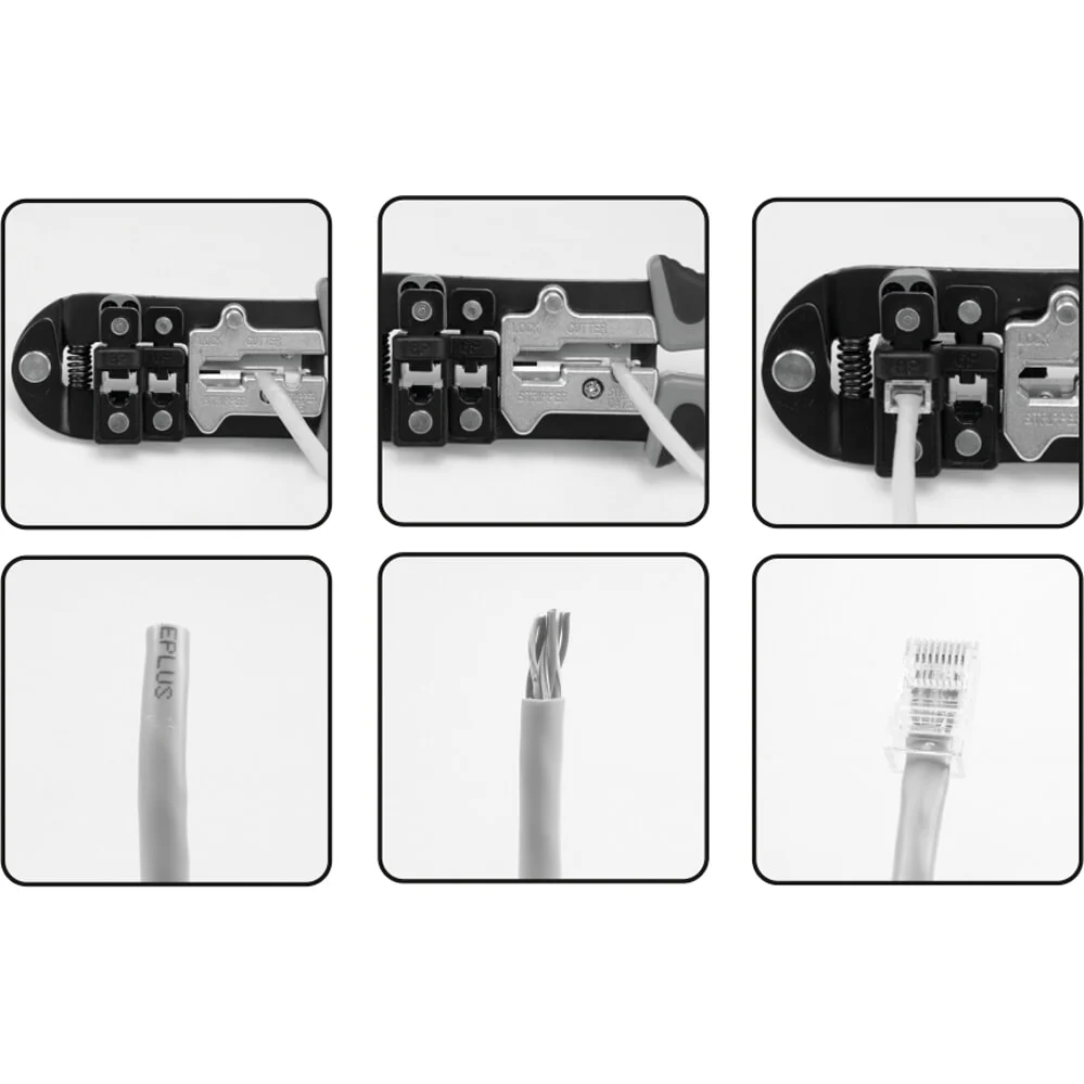 Herramienta Engarzadora Crimpadora Prensadora Para Cable Coaxial Telefónico Y Data - Image 5