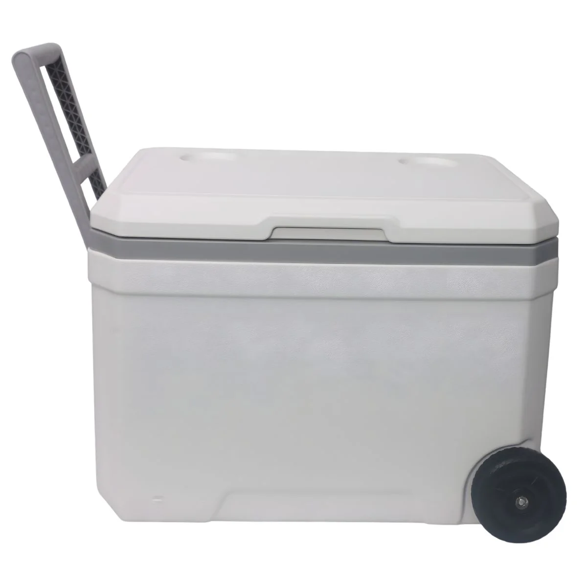 Hielera Portátil 48QT (45L) Con Ruedas Y Asas. Color Blanco.  Enfriador Rígido 57.8X38x41 Cm Para Camping, Playa Y Picnic. Cooler - Image 4