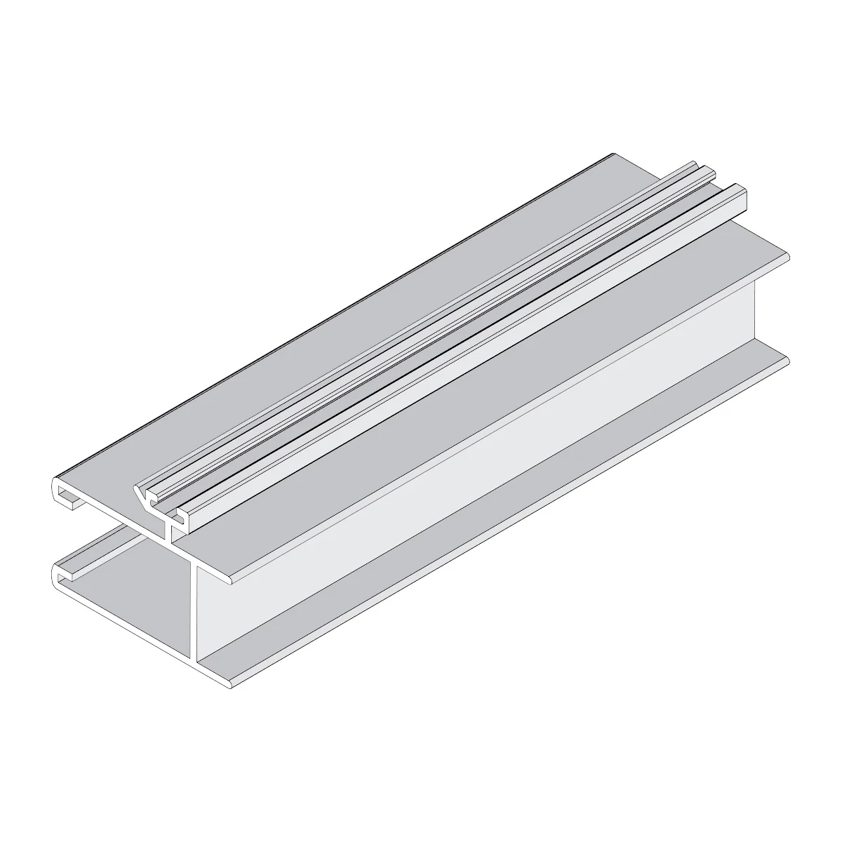 Hoja Central Ventana VC . Espesor 1.52 Mm Largo 5.85 Mts. Acabado Lacado Blanco VC105