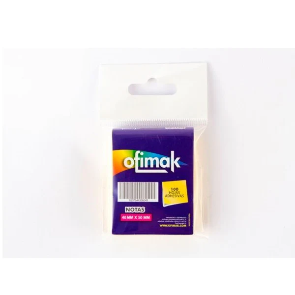 Hojas Adhesivas, Tamaño 1.5X2cm, Marca Ofimak
