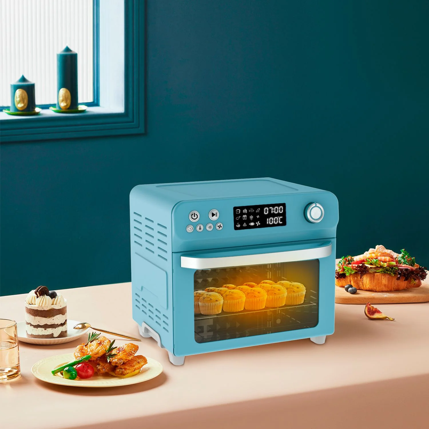 Horno De Aire / Freidora De Aire, Pantalla LED, 24L, 1700W, 120V/60Hz - Image 2