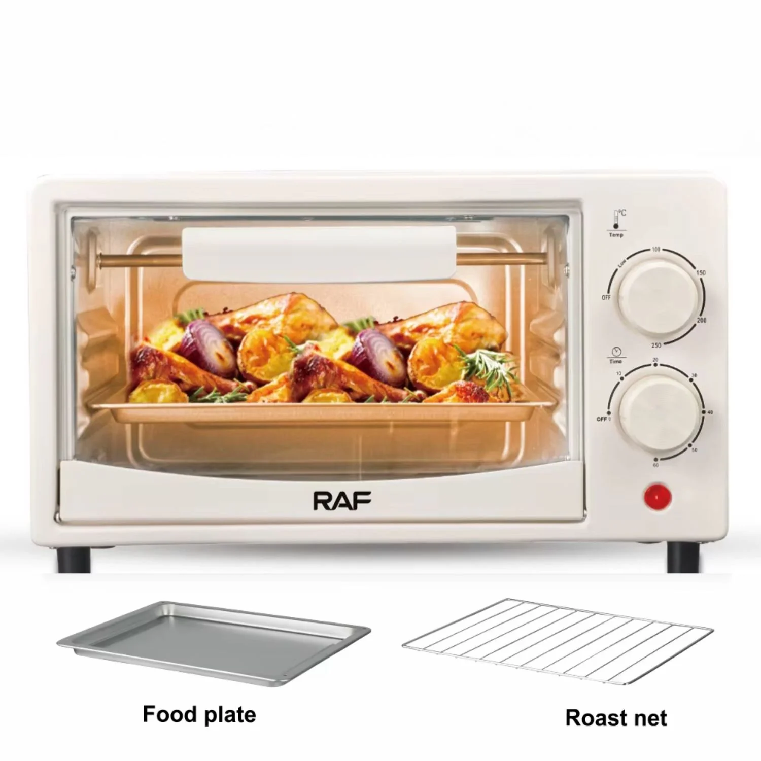 Horno Eléctrico 7L  640W, Puerta De Vidrio, 2 Modos, Calor Uniforme, Control   Temperatura. Horno Tostador - Image 3