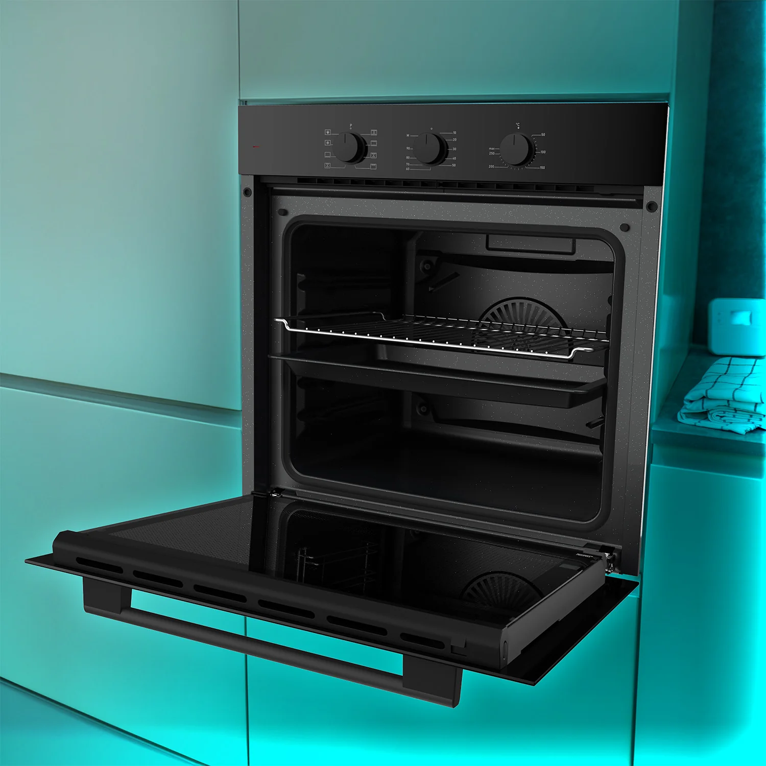 Horno Eléctrico Empotrable De 60 Cm Capacidad 68L 110V Rango 0°C A 250°C - Image 3