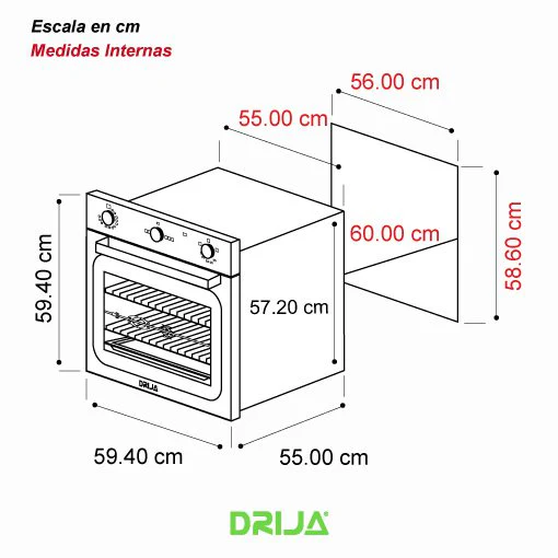 Horno Empotrable Europa 60 Gas Grill - Image 2