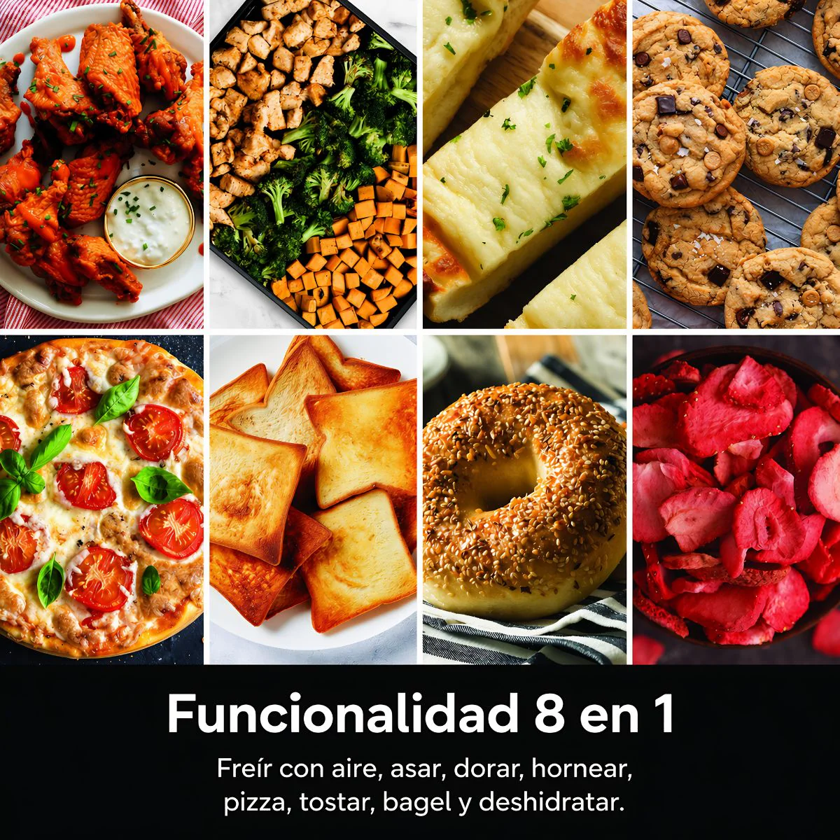 Horno Tostador Con Air Fryer Ninja Flip Ovencrisp. Freidora De Aire Y Horno Eléctrico Multifuncional 8 En 1. - Image 5