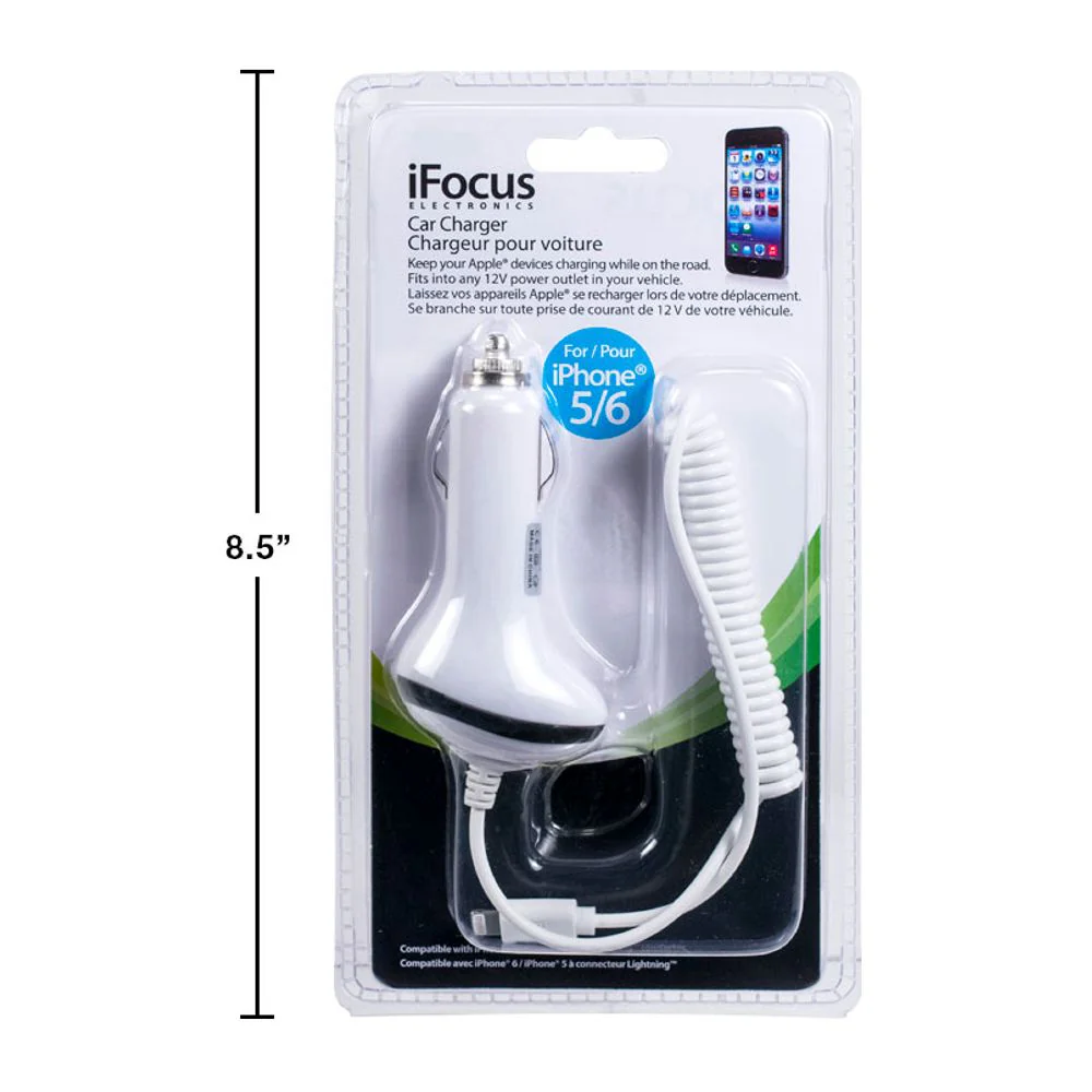 Ifocus, Cargador De Coche Para Iphone, Cable De 2,6 Pies De Longitud - Image 2