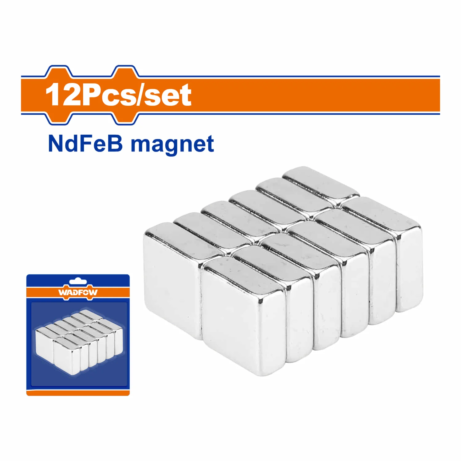 Imanes De Neodimio (Ndfeb) Súper Fuertes. Tamaño: 10X10x4mm Tratamiento De Superficie: Niquelado. Set De 12 Piezas. Magnetos - Image 2