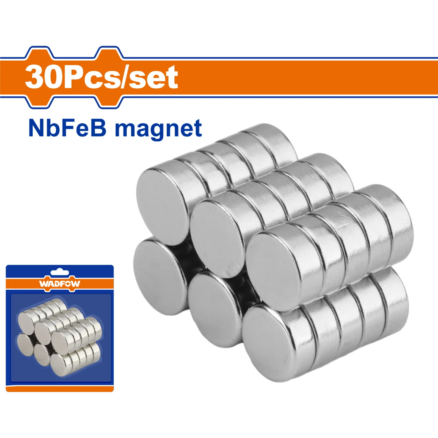 Imanes Magnéticos Neodymio Niquelados. Set De 30 Piezas. Ideal Para Nevera, Oficina, Pizarras, Manualidades. - Image 2
