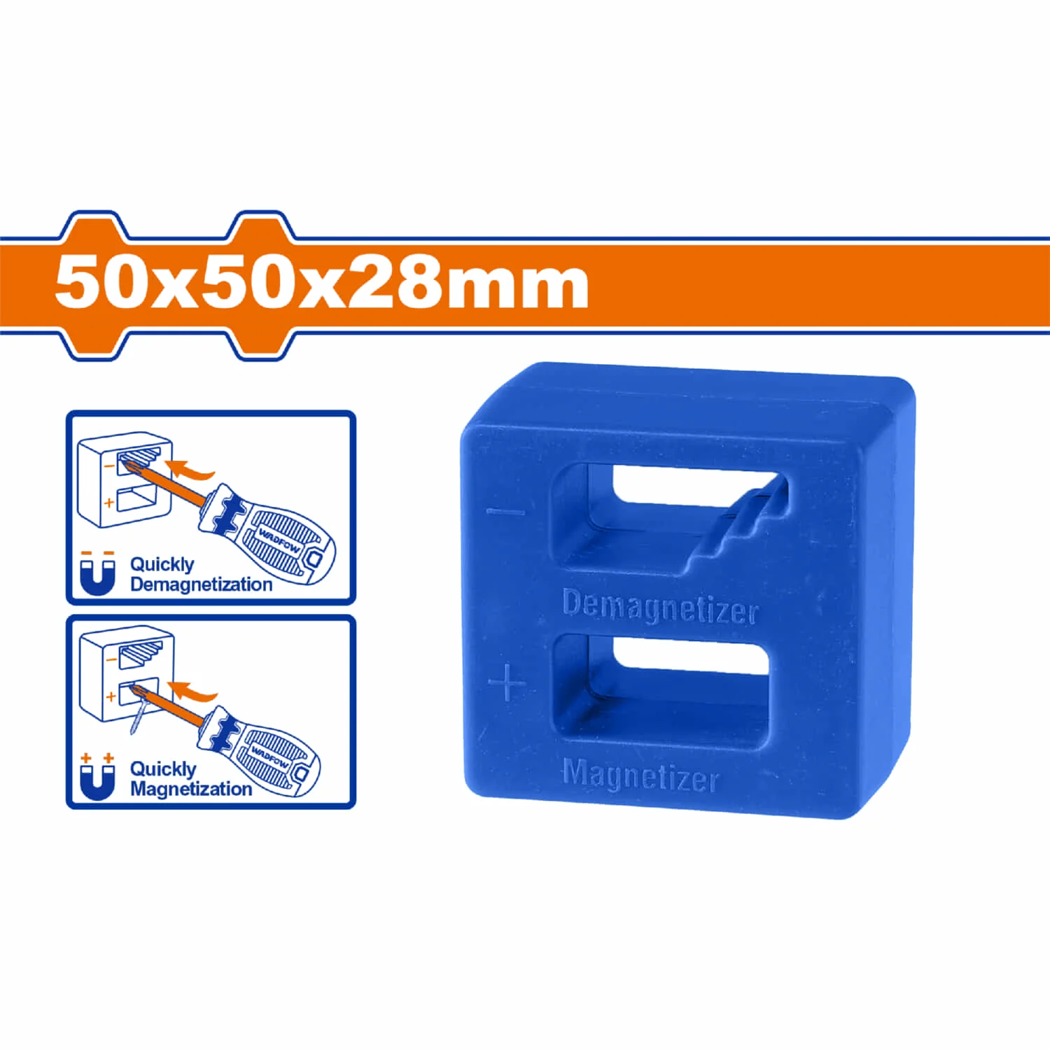 Imantador Y Desimantador De Destornilladores Tamaño: 50*50*28Mm Material: Plástico Abs Imán Potente Magnetizador