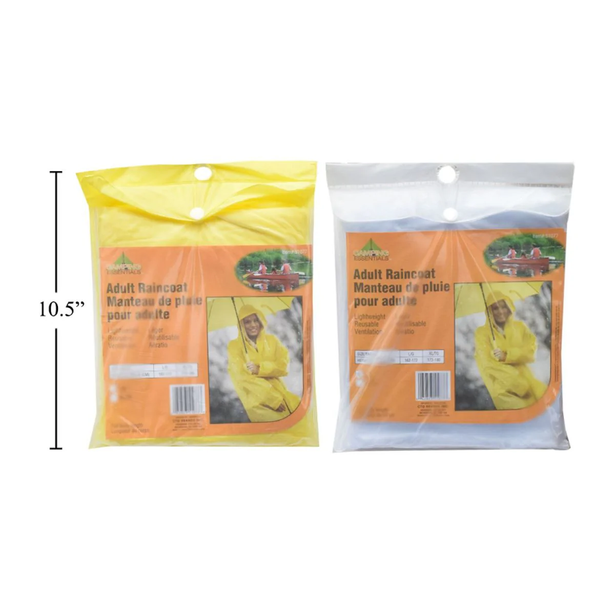 Impermeable Poncho De PVC Duradero Para Adultos Para Acampar, Largo De Cuerpo Entero - Image 2