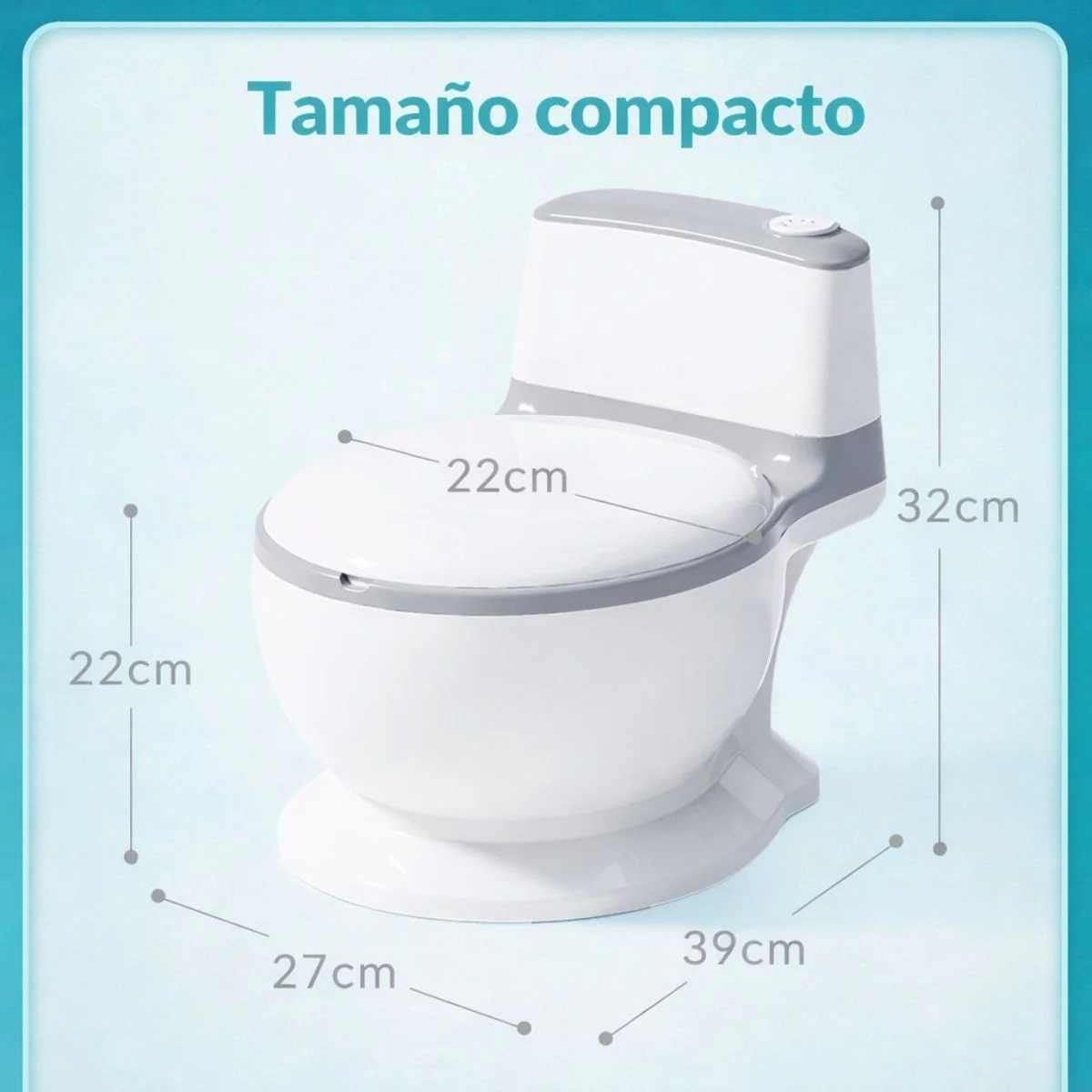 Inodoro Portátil Infantil Con Bolsas Desechables Y Escobilla. Orinal Para Bebés Y Niños De Plástico PP Seguro Y Fácil Limpieza. Soporta Hasta 50 Kg - Image 4
