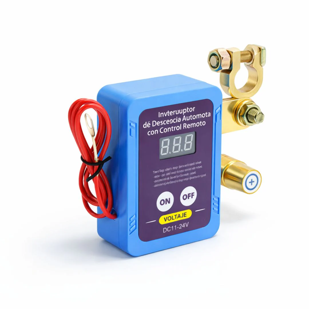 Interruptor Desconectador De Batería Para Auto Con Control Remoto. Cortacorriente 240A Voltaje 23V. Sistema Antirrobo Con Pantalla De Voltaje. - Image 3