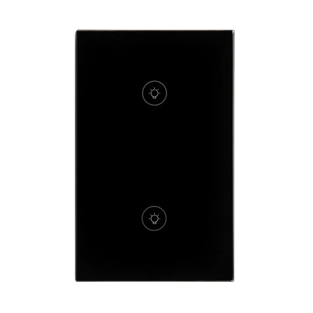 Interruptor Inteligente Smart Switch Funciona Mediante Conexión RF Bluetooth Y Wifi. Color Negro