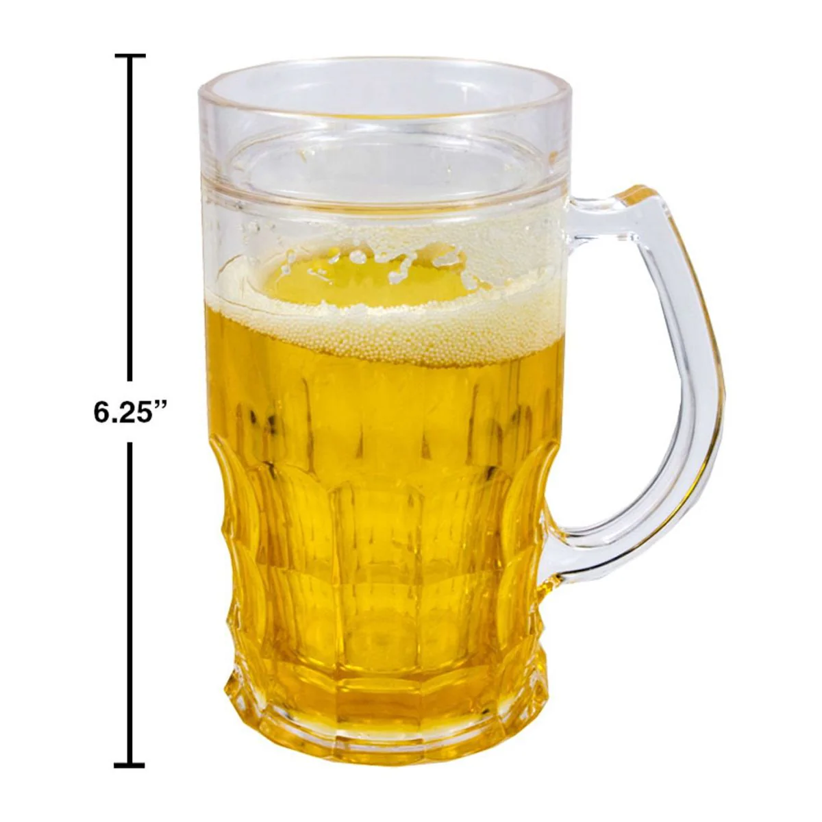 Jarra De Cerveza Helada De Doble Pared Luciano De 450 Ml Con Asa - Image 2