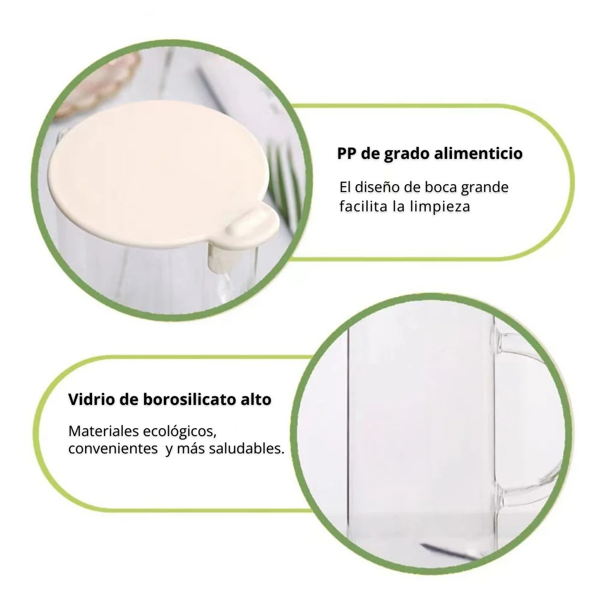 Jarra De Vidrio Con Tapa 1.2L Y Vasos (4 Unds) - Image 3