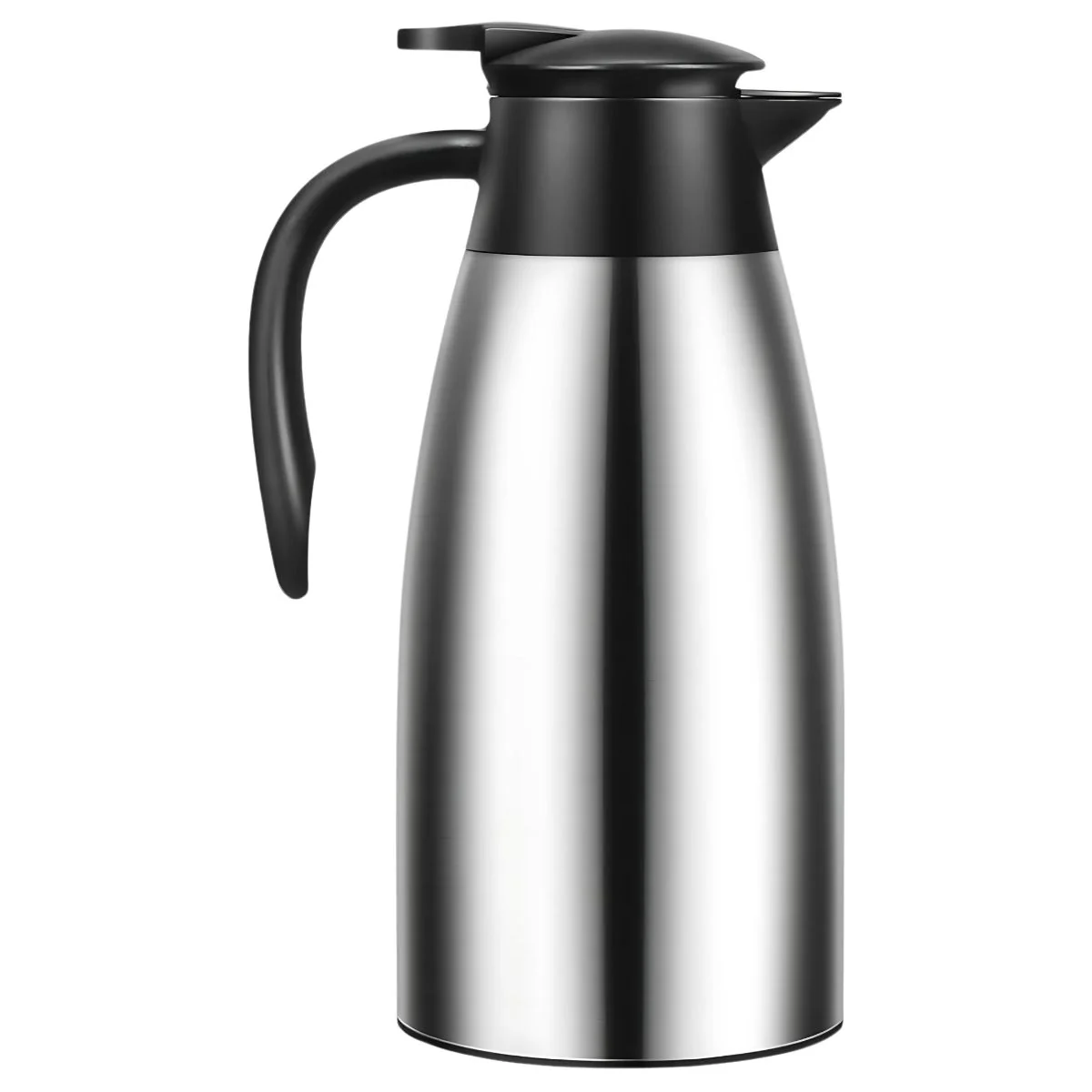 Jarra Térmica De Café 68Oz. (2Lts) Termo De Acero Inoxidable. Conserva Bebidas Calientes 12H Y Frías 24H.