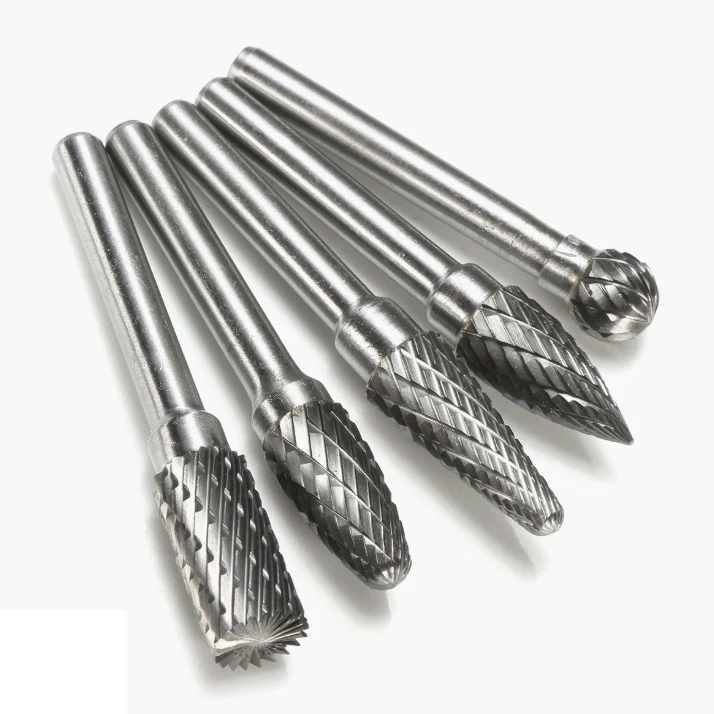 Juego 5 Fresas Limas Rotativas De Carburo De Tungsteno Vastago 6Mm Para Motortool, Dremel, Taladro. - Image 3