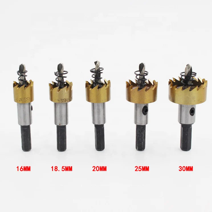 Juego 5Pcs Brocas Circulares HSS 16/18.5/20/25/30Mm Metal O Madera - Image 2