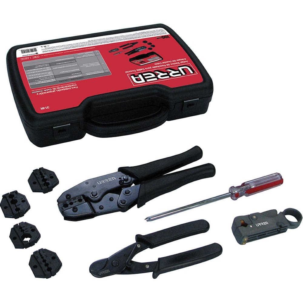 Juego Básico Para Ponchadora De Cable Coaxial 9 Piezas Urrea - Image 2