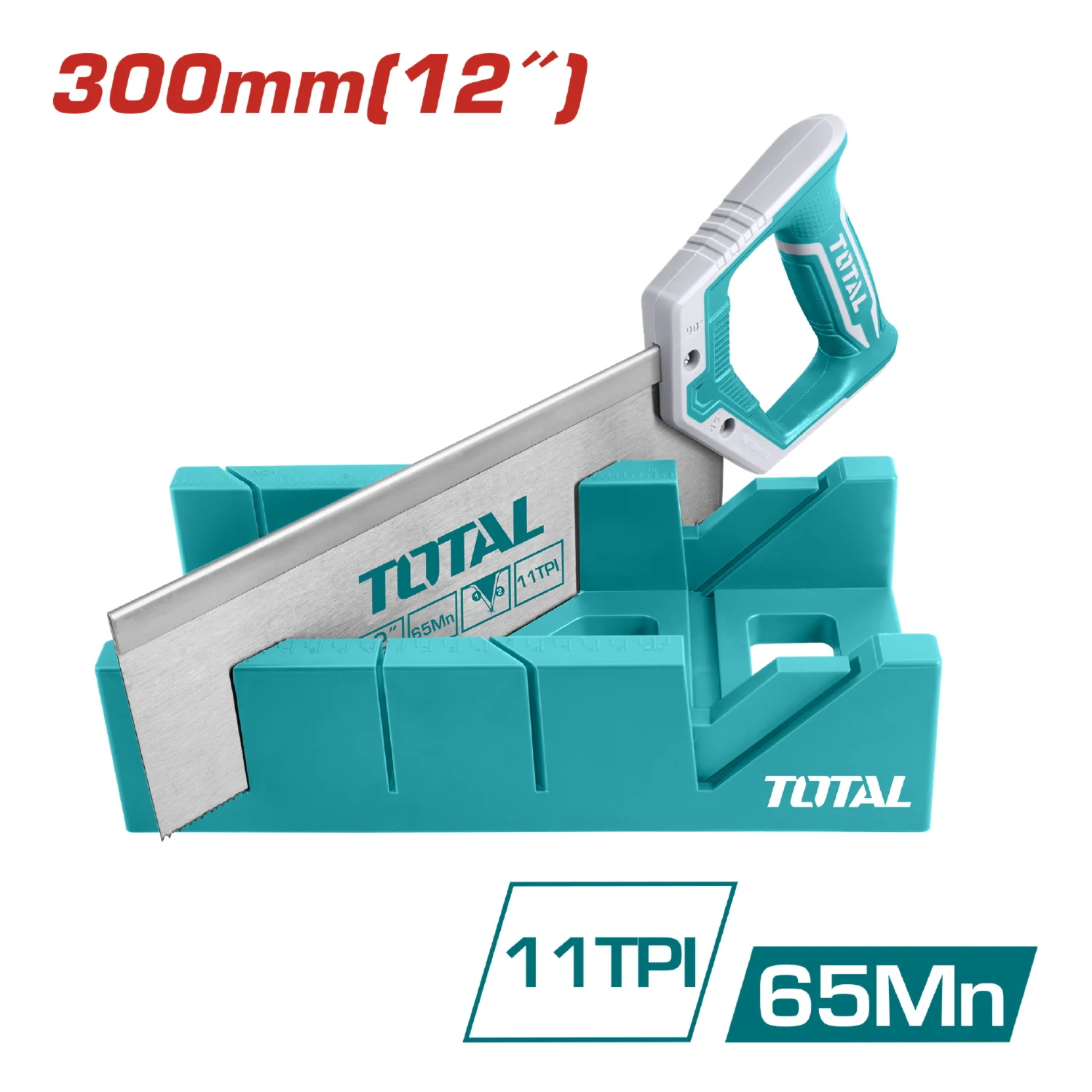 Juego Caja Plastica Corte Inglete 300×140×80 20Mm Con Sierra 300Mm/12"11TPI - Image 2