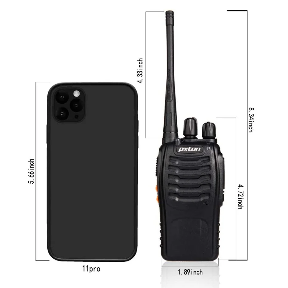 Radios Walkie Talkie Baofeng BF-888S Manos Libres Negro. Con 16 Canales. (Pack De 2) - Image 4
