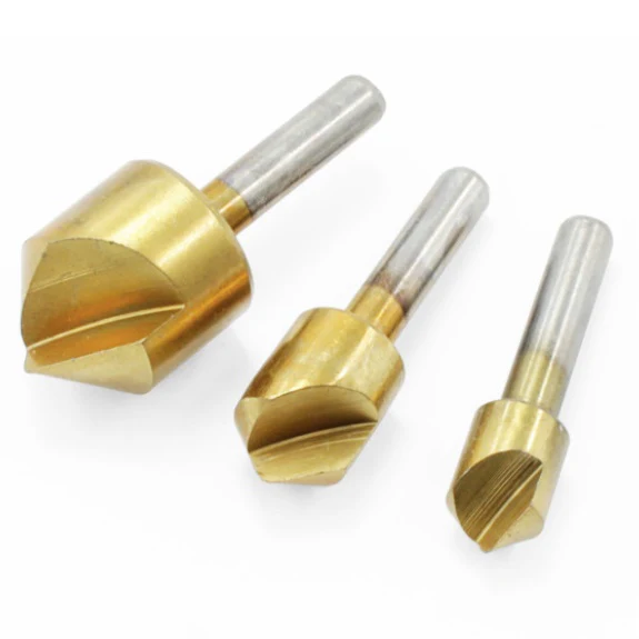 Juego De 3 Brocas Para Avellanar Angulo 90 Grados. Vastago 6Mm. Revestidas En Titanio. - Image 3