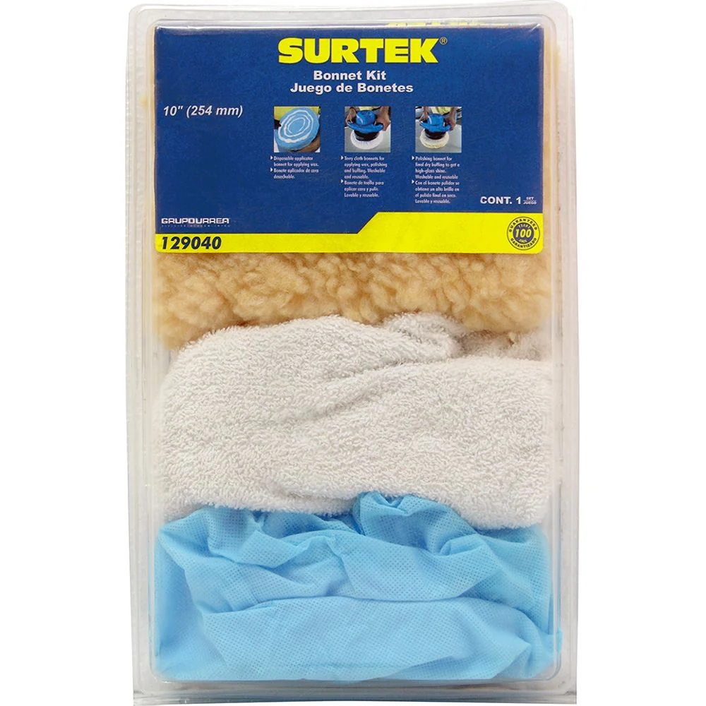 Juego De 7 Motas Felpas Para Pulidora 10" Surtek - Image 2