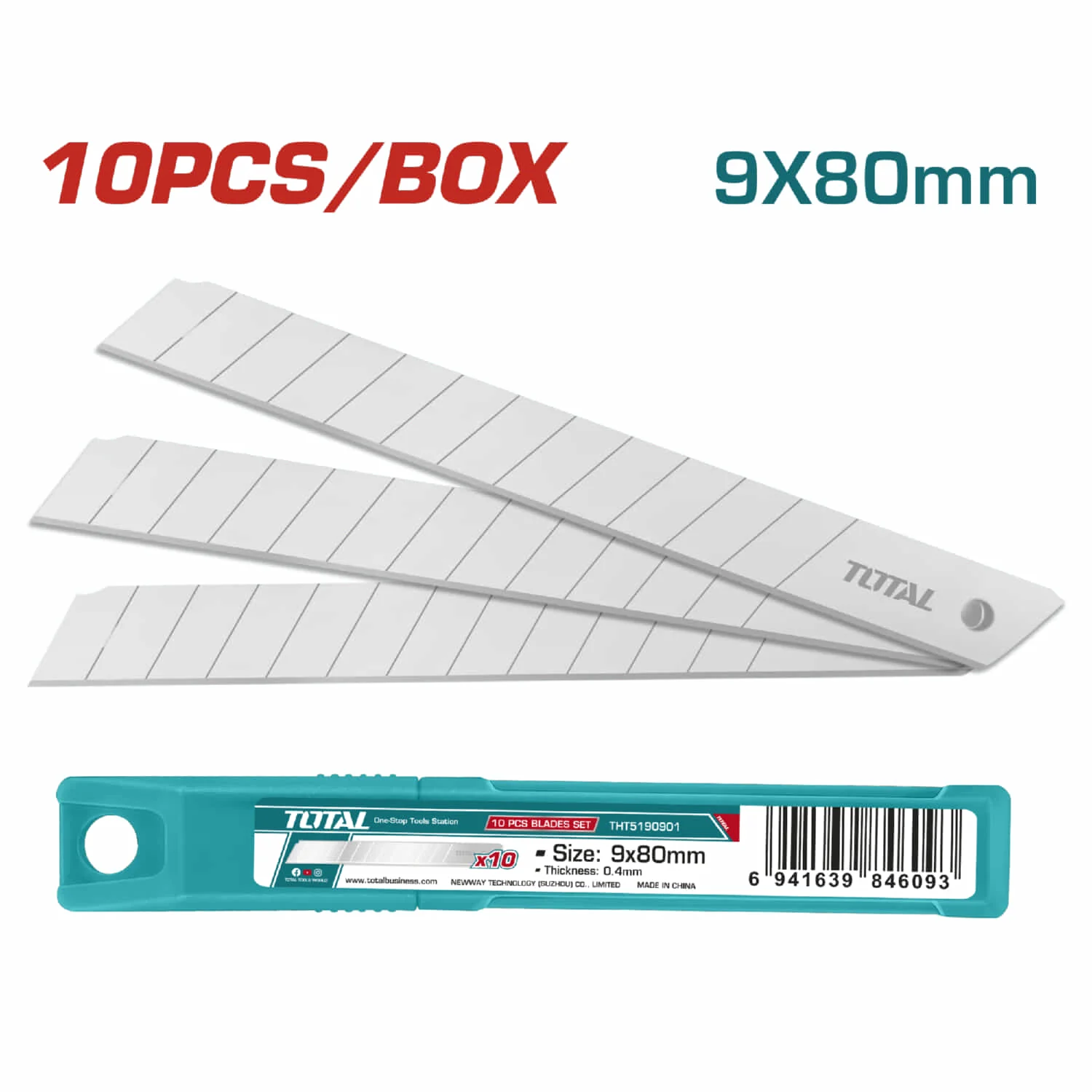 Juego De Cuchillas 10Pcs, Tamaño: 9X80MM, Para Exactos
