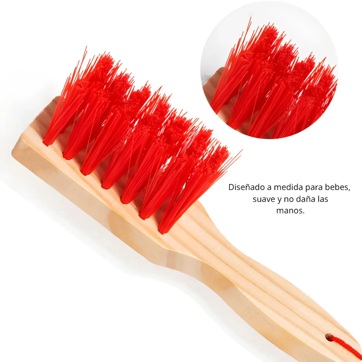 Juego De Limpieza Para Niños De Madera Con Escoba, Trapeador Y Cepillos. Set Educativo De Aseo Para Niños 62.5X20cm. - Image 3