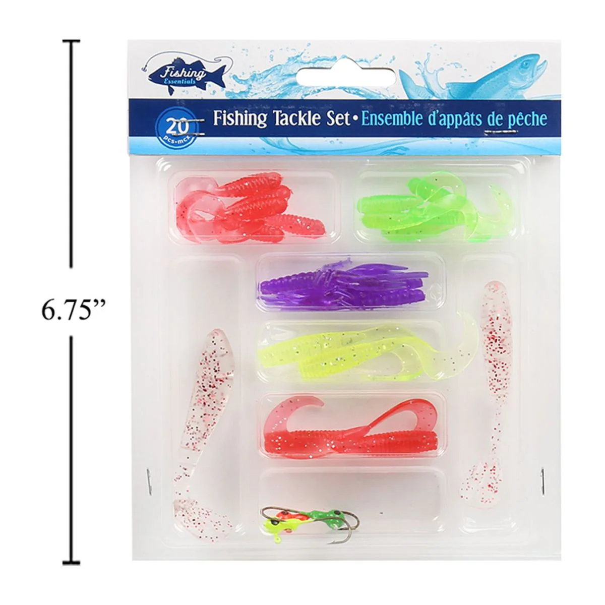Juego De Señuelos Gelatinosos De Pesca De 20 Piezas - Image 4