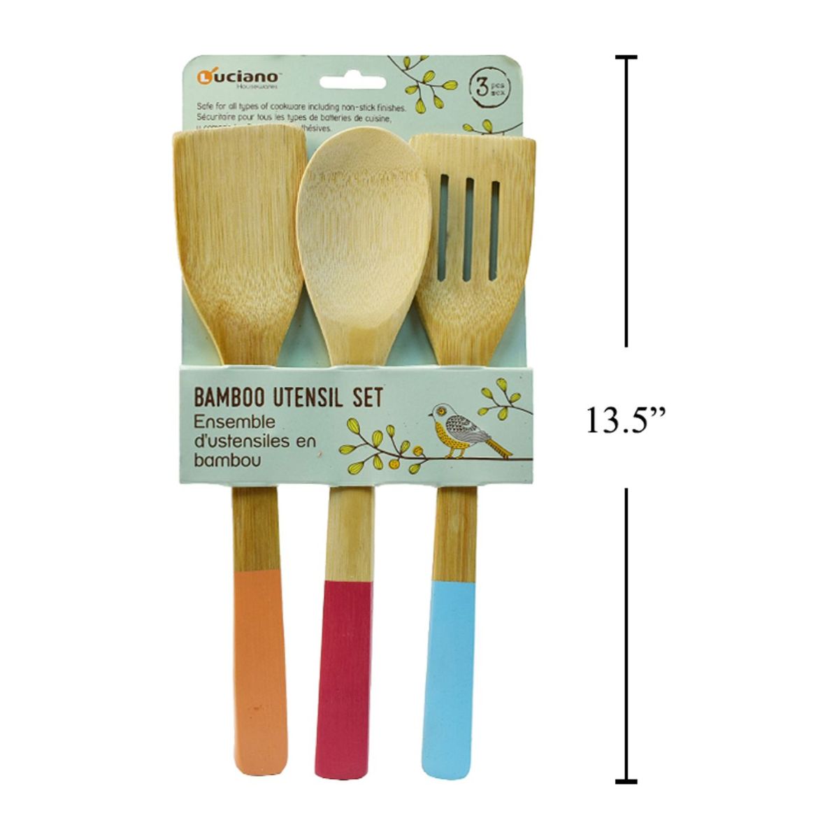 Juego De Utensilios De Cocina. De Bambú De 3 Piezas Luciano - Image 2