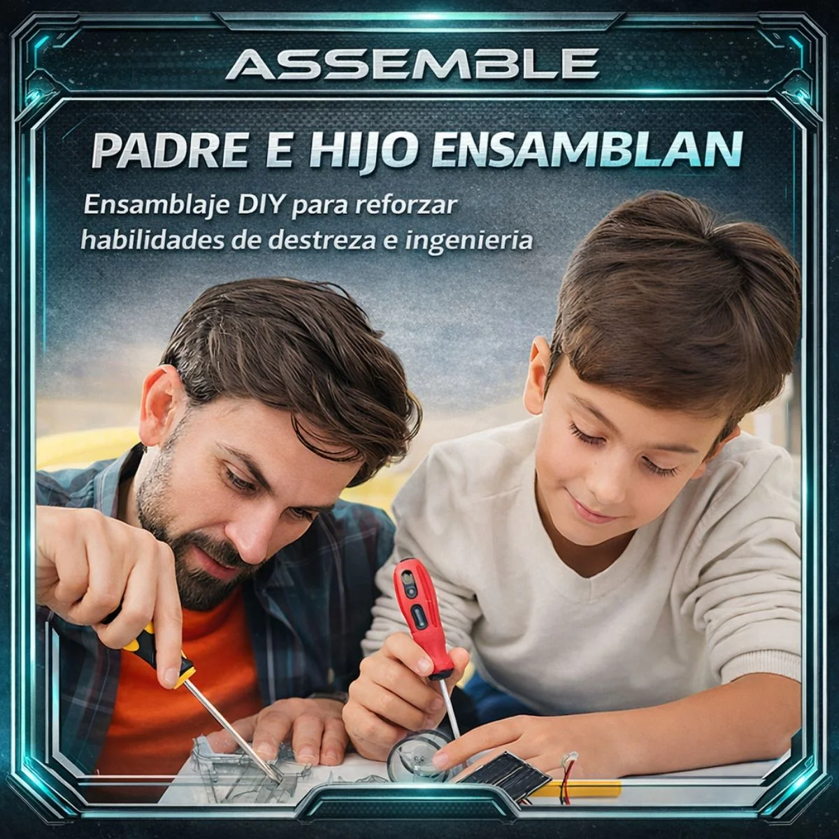 Juguete Auto Solar Educativo Armable Para Niños. Coche De Carreras Con Energía Solar Y Batería. Juguete STEM De Ensamblaje Científico - Image 6