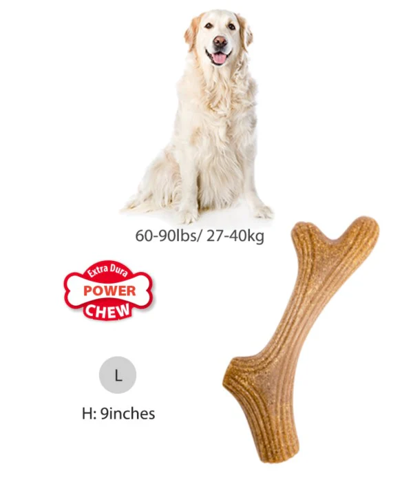 Juguete Con Madera Real Masticable Mascotas Talla L - Image 2