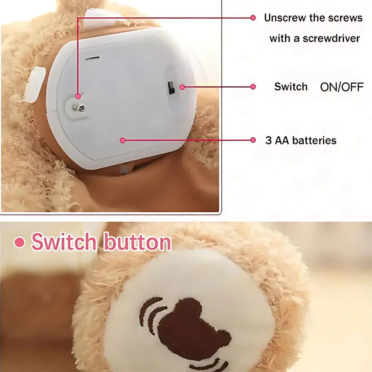 Juguete De Osito Interactivo Peekaboo Recargable Con Voz Y Movimiento. Juguete Educativo Y Divertido. - Image 3